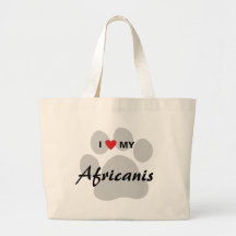 I Liebe (Herz) mein Africanis Tasche