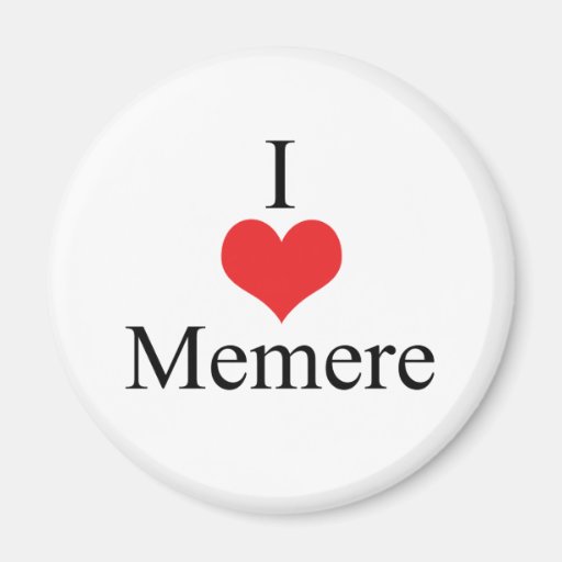 I Liebe (Herz) Memere Kühlschrankmagnete
