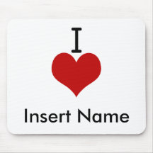 I Liebe (Herz) Roberto Mousepad