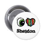 I Liebe (Herz) Sheldon Buttons