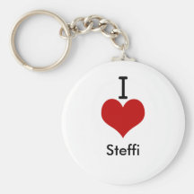 I Liebe (Herz) Steffi Schlüsselbänder