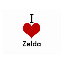 I Liebe (Herz) Zelda Postkarten