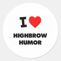 I Liebe-Highbrow Spaß Stickers