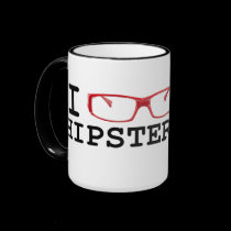 I Liebe-Hipster-Becher tassen
