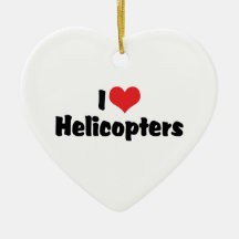 I Liebe-Hubschrauber Weihnachtsornament