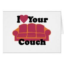 I Liebe Ihre Couch Grußkarten