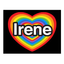 I Liebe Irene. Liebe I Sie Irene. Herz postkarten