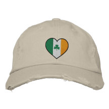 I Liebe-Irland gestickter Hut Bestickte Baseballmütze