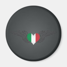 I Liebe Italien - Flügel Kühlschrankmagnete