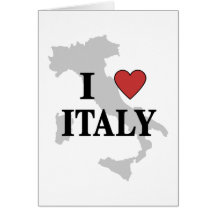 I Liebe Italien Grußkarten