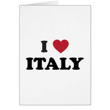 I Liebe Italien Grußkarten