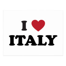 I Liebe Italien Postkarte