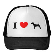 I Liebe-Jack-Russell-Terrier-Hut Retrokultcap