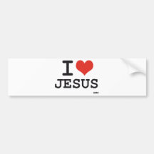 I Liebe Jesus Auto Aufkleber