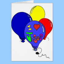 I Liebe-Jesus-Ballone karten