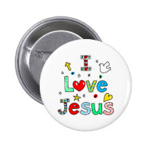 I Liebe Jesus Button