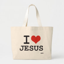 I Liebe Jesus Leinentaschen
