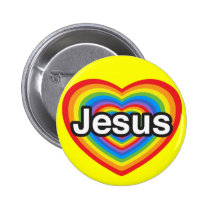 I Liebe Jesus. Liebe I Sie Jesus. Herz buttons