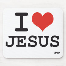 I Liebe Jesus Mauspad