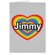 I Liebe Jimmy. Liebe I Sie Jimmy. Herz karten