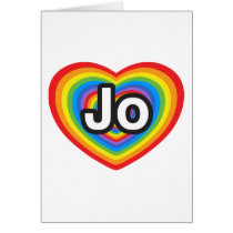 I Liebe Jo. Liebe I Sie Jo. Herz karten