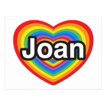 I Liebe Joan. Liebe I Sie Joan. Herz postkarten