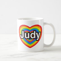 I Liebe Judy. Liebe I Sie Judy. Herz Kaffee Haferl