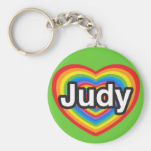 I Liebe Judy. Liebe I Sie Judy. Herz Schlüsselband
