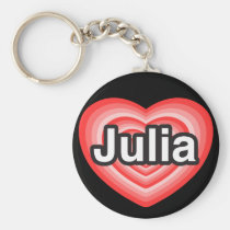 I Liebe Julia. Liebe I Sie Julia. Herz schlüsselanhänger
