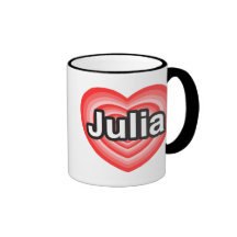 I Liebe Julia. Liebe I Sie Julia. Herz Teetasse