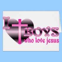I Liebe-Jungen die Liebe Jesus karten