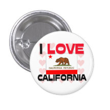 I Liebe Kalifornien Button