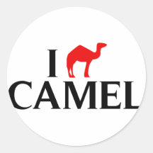 I Liebe-Kamele Runde Sticker