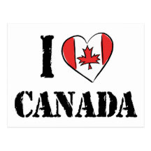I Liebe Kanada Postkarte