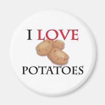 I Liebe-Kartoffeln Magnets