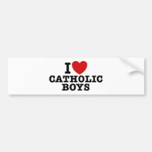 I Liebe-Katholisch-Jungen Autosticker