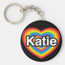 I Liebe Katie. Liebe I Sie Katie. Herz schlüsselanhänger