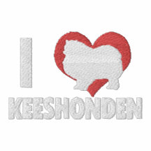I Liebe-Keeshonden gesticktes Polo-Hemd