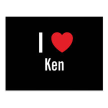 I Liebe Ken Postkarte
