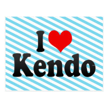 I Liebe Kendo Postkarte