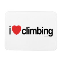 I Liebe-Klettern Vinyl Magnet