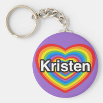 I Liebe Kristen. Liebe I Sie Kristen. Herz schlüsselanhänger