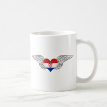 I Liebe Kroatien - Flügel Tee Tasse