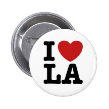 I Liebe LA Anstecknadelbuttons