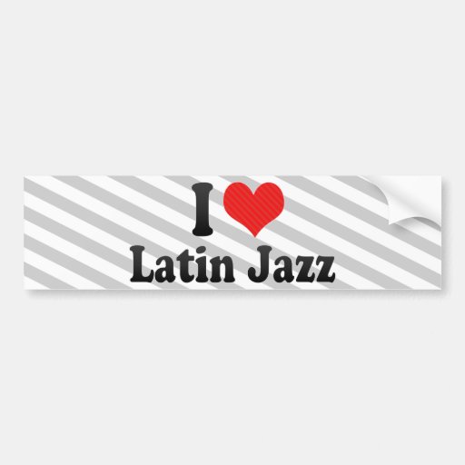 I Liebe-Latein-Jazz Autosticker