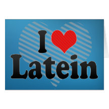 I Liebe Latein Karte