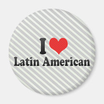 I Liebe lateinamerikanisch Kühlschrankmagnet