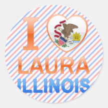 I Liebe Laura, IL Runde Sticker