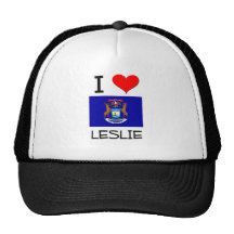 I Liebe Leslie Michigan Kult Mützen