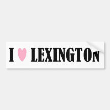 I LIEBE-LEXINGTONstoßaufkleber Autosticker